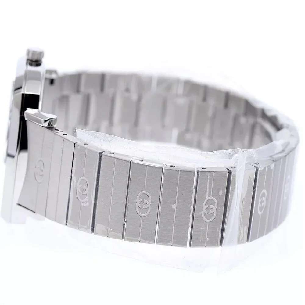 GUCCI Grip watch 157.4/YA157401 Date white Dial Quartz Men's Watch